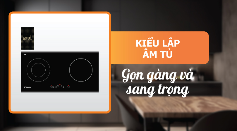 Bếp điện từ Malloca MH-02IR LB - Kiểu lắp âm tủ